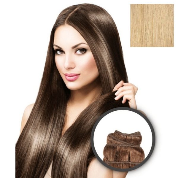 Elegance Hair Extensions - Extensiones en cortina Lisa 55cm 100 gr - Nº24 Rubio dorado