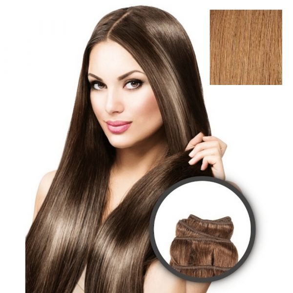 Elegance Hair Extensions - Extensiones en cortina - Lisa 50cm - Nº27 Rubio Cobrizo Dorado *ultimas unidades