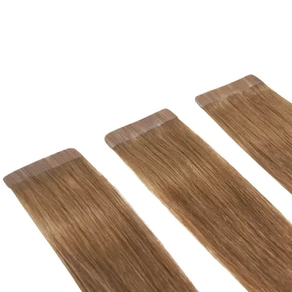 Extensiones Adhesivas nº6 50cm castaño claro - 10 tiras x 5cm - Elegance hair extension