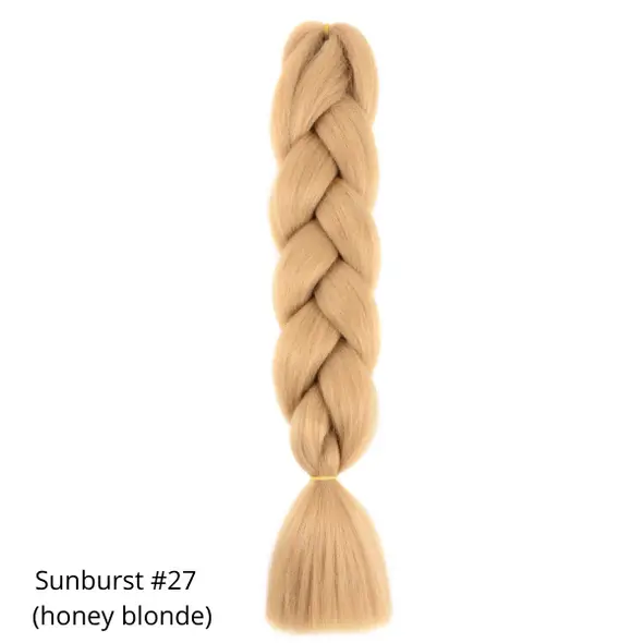 Extensiones Pelo Fibra Kanekalon Para trenzas 70cm - Nº27 rubio dorado miel - Jumbo Braid 100gr