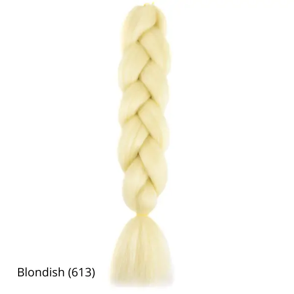 Extensiones Pelo Fibra Kanekalon Para trenzas 70cm - Nº613 rubio extraclaro - Jumbo Braid 100gr