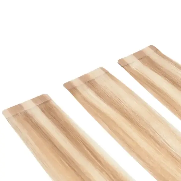 Extensiones Adhesivas nº18/613 50cm mechado rubio claro y rubio ceniza - 10 tiras x 5cm - Elegance hair extension