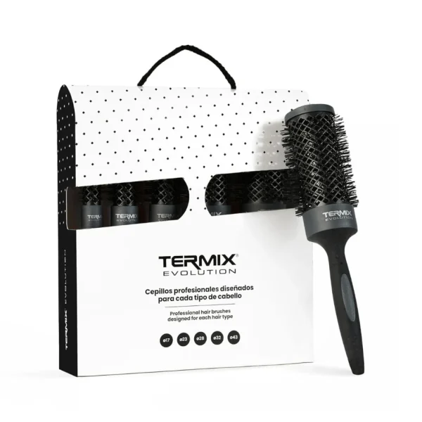 Termix Evolution plus – Pack de 5 Cepillos Térmicos Profesionales gruesos