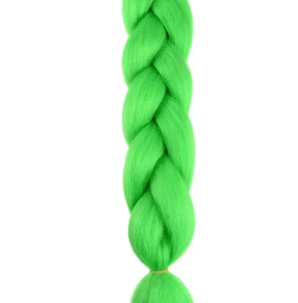 Extensiones Pelo Fibra Kanekalon Para trenzas 70cm - Green - Jumbo Braid 100gr