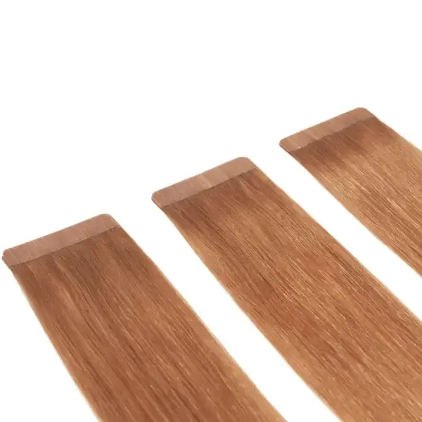 Extensiones Adhesivas nº30 50cm castaño cobre - 10 tiras x 5cm - Elegance hair extension