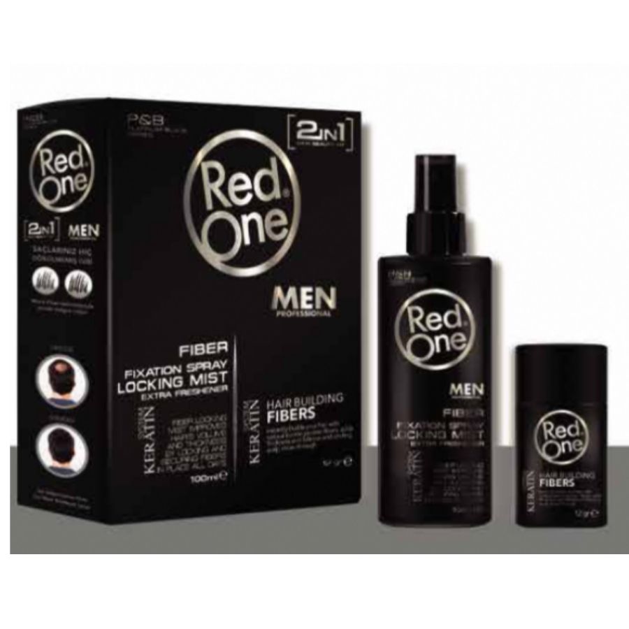 PACK FIBRA+FIJADOR BLACK RED ONE