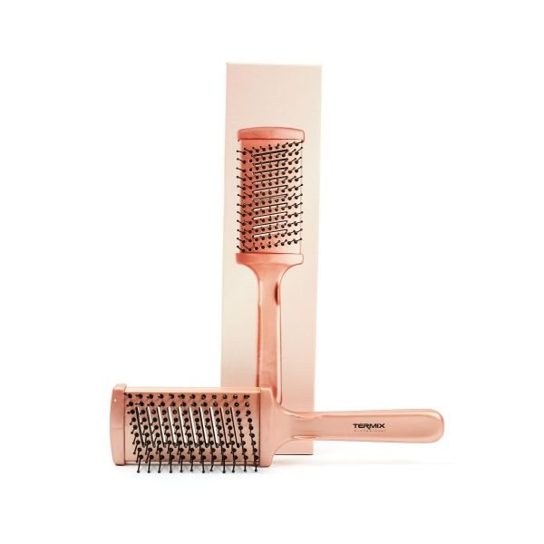 Gold Rose Cepillo Grande Plano Térmico - Termix