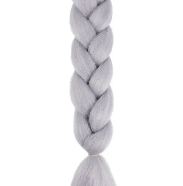 Extensiones Pelo Fibra Kanekalon Para trenzas 70cm - Grey - Jumbo Braid 100gr