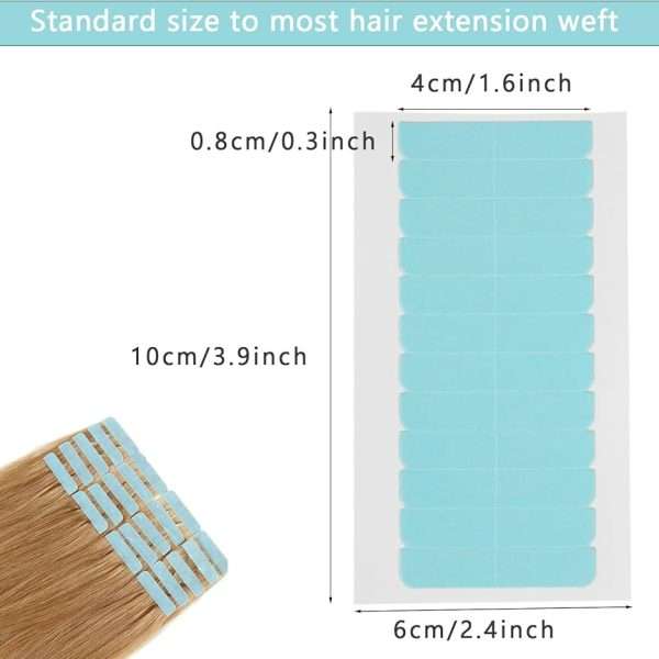 Cinta Adhesiva Extensiones doble cara recambio (1 hoja - 24 tiras)
