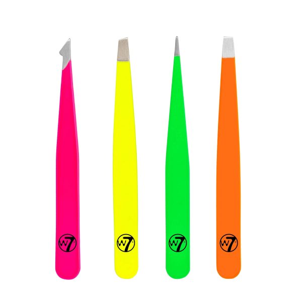W7 - "Glow Getter" Set Pinzas Depilar Neón