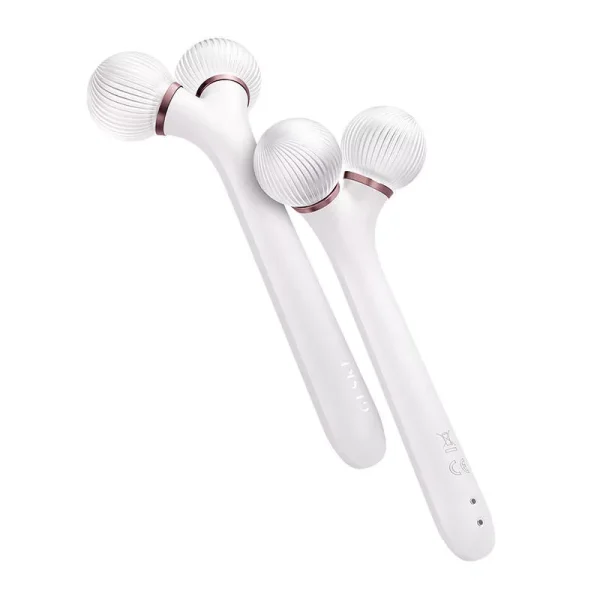 Geske - Sonic Facial Roller | 4 in 1 | White Rose Gold