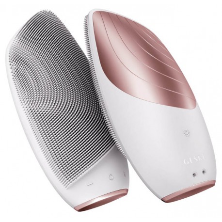 geske - Sonic Thermo Facial Brush Cepillo limpiador | 6 in 1 | White Rose Gold
