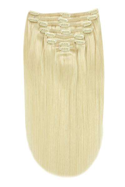 Coquette - Hair clip extension nº 60 rubio clarisimo platino - 140x50cm - 110gramos 6 piezas