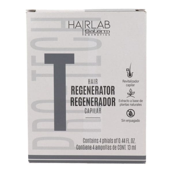 Regenerador Capilar cabello fino Hair Lab 4 Ampollas - Salerm New