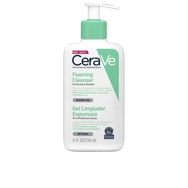 Ceravé - Foaming Cleanser Water Ultra Gentle Hydra. piel normal a grasa