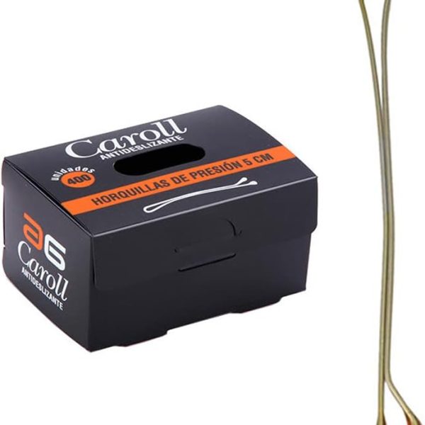 Caja 400 Horquillas Rubias Antideslizante - Caroll