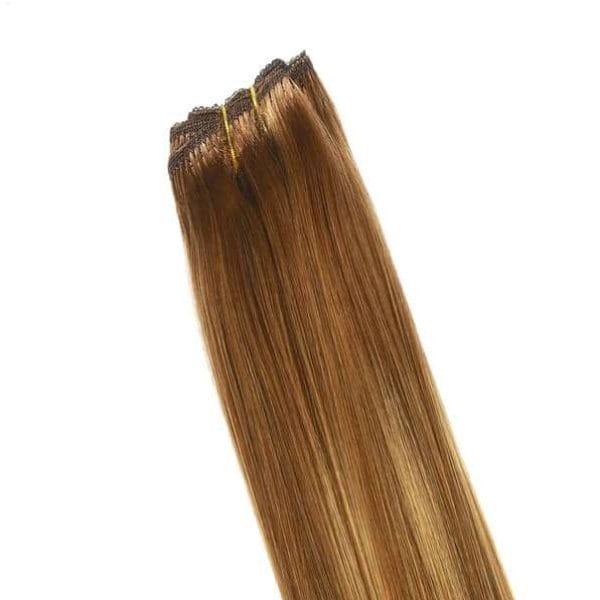 Coquette - Cortina extension cabello cosido nº 7/9 mechada rubio medio 50cm - 50 gramos