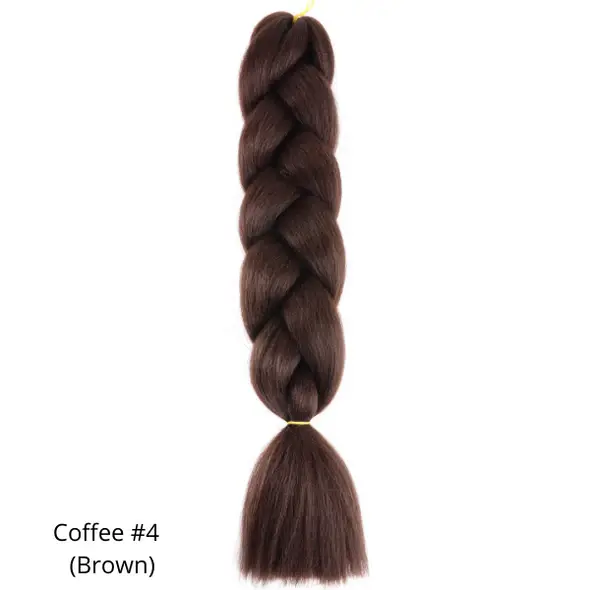 Extensiones Pelo Fibra Kanekalon Para trenzas 70cm - Nº4 - Jumbo Braid 100gr