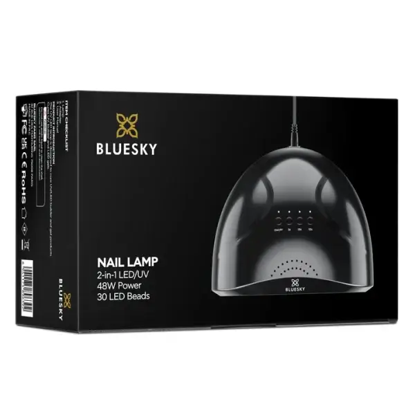 Lámpara 48w LED y UV F4 Negra Bluesky
