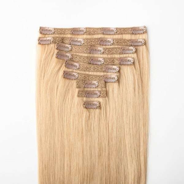 Coquette - Hair clip extension nº 23 rubio medio claro ceniza - 140x50cm - 110gramos 6 pieza