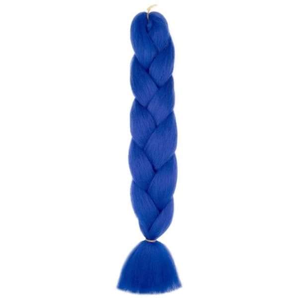 Extensiones Pelo Fibra Kanekalon Para trenzas 70cm - azul royal - Jumbo Braid 100gr