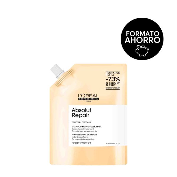 Absolut Repair Champú cabello dañado Recarga 500ml - Loreal professionnel