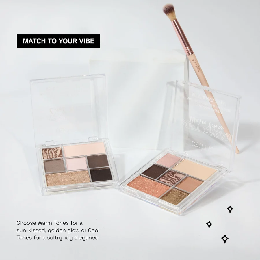 Technic Paleta 7 sombras crema - Cool Grey - tonos frios - Imagen 5