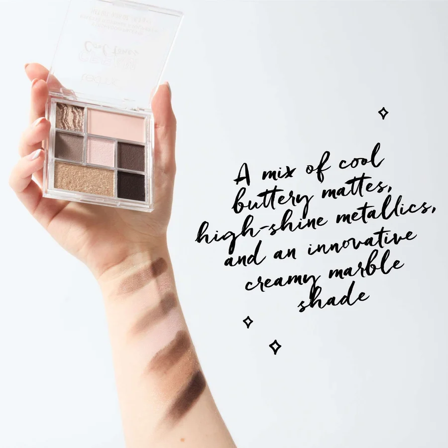 Technic Paleta 7 sombras crema - Cool Grey - tonos frios