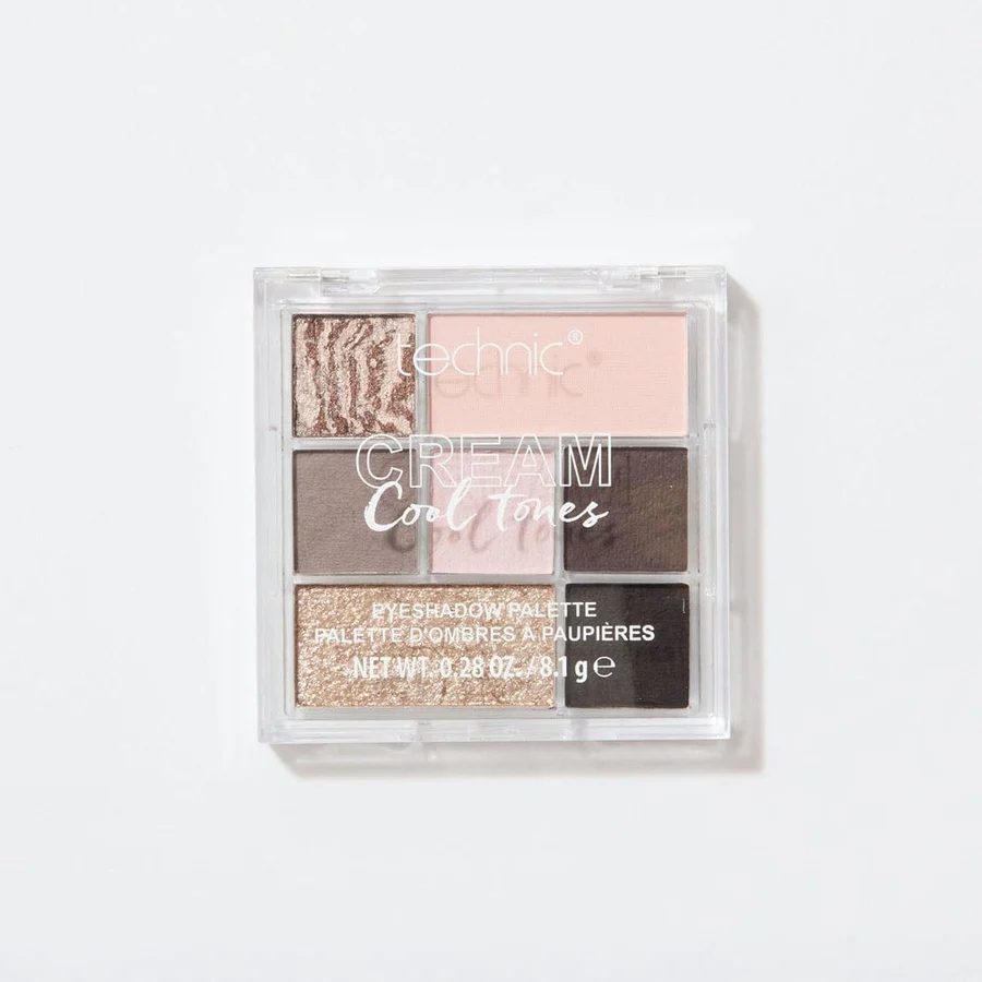 Technic Paleta 7 sombras crema - Cool Grey - tonos frios - Imagen 3