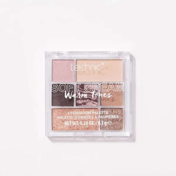 Technic Paleta 7 sombras crema - Warm Brown - tonos calidos